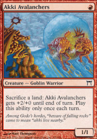 MTG [FR] CHK 151 AVALANCHEURS AKKI (CREATURE : GOBELIN ET GUERRIER)