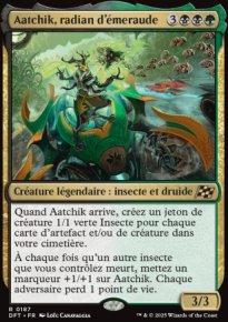 MTG [FR] DFT 187 AATCHIK, RADIAN D'EMERAUDE (CREATURE LEGENDAIRE : INSECTE ET DRUIDE)