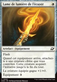 MTG [FR] EOE 036 LAME DE LUMIERE DE L'ECUYER (ARTEFACT : EQUIPEMENT)