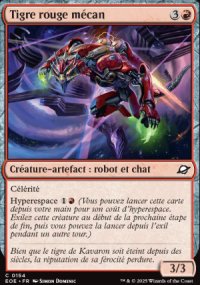MTG [FR] EOE 154 TIGRE ROUGE MECAN (CREATURE-ARTEFACT : ROBOT ET CHAT)