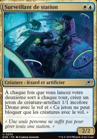 MTG [FR] EOE (FOIL) 230 SURVEILLANT DE STATION (CREATURE : LEZARD ET ARTIFICIER)