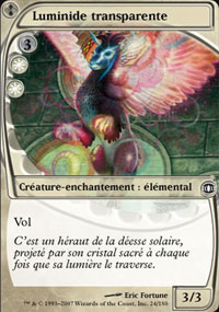 MTG [FR] FUT 024 LUMINIDE TRANSPARENTE (CREATURE-ENCHANTEMENT : ELEMENTAL)