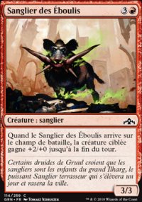 MTG [FR] GRN 114 SANGLIER DES &Eacute;BOULIS (CREATURE : SANGLIER)