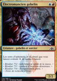 MTG [FR] GRN 174 &Eacute;LECTROMANCIEN GOBELIN (CREATURE : GOBELIN ET SORCIER)