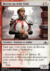 MTG [FR] GRN 216 RECRUE AU TEINT FRAIS (CREATURE : HUMAIN ET SOLDAT)