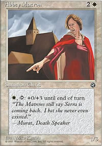 MTG [FR] HML 002 MERE ABBESSE 1 (CREATURE : HUMAIN ET CLERC)