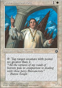 MTG [FR] HML 004 BUREAUCRATES AYSENIENS 1 (CREATURE : HUMAIN ET CONSEILLER)