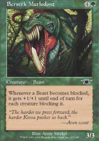 MTG [FR] LGN 117 MURLODONTE ENRAGE (CREATURE : BETE)