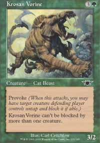 MTG [FR] LGN 131 SERVAL KROSIAN (CREATURE : CHAT ET BETE)