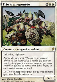 MTG [FR] LRW 044 TRIO TRAMEPENSEE (CREATURE : SANGAMI ET SOLDAT)