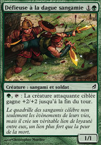 MTG [FR] LRW 223 DEFIEUSE A LA DAGUE SANGAMIE (CREATURE : SANGAMI ET SOLDAT)