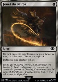 MTG [FR] LTR 0092 FOUET DU BALROG