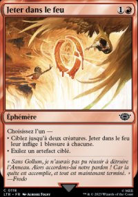 MTG [FR] LTR 0118 JETER DANS LE FEU