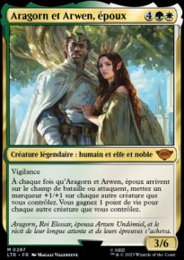 MTG [FR] LTR (FOIL) 0287 ARAGORN ET ARWEN, EPOUX