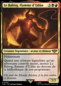 MTG [FR] LTR 0297 LE BALROG, FLAMME D'UDUN