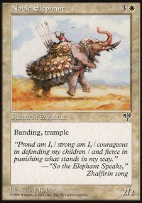 MTG [FR] MIR 030 &Eacute;LEPHANT NOBLE (CREATURE : ELEPHANT)