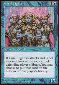 MTG [FR] MIR 059 GUERRIERS DU CORAIL (CREATURE : ONDIN ET SOLDAT)