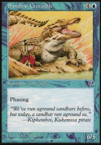 MTG [FR] MIR 088 CROCODILE DES BANCS DE SABLE (CREATURE : CROCODILE)