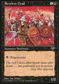 MTG [FR] MIR 138 MORTS SANS REPOS (CREATURE : SQUELETTE)