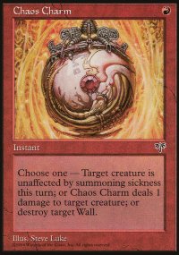 MTG [FR] MIR 163 CHARME DE CHAOS (&Eacute;PHEMERE)