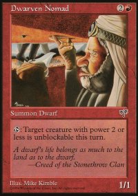 MTG [FR] MIR 170 NOMADE NAIN (CREATURE : NAIN ET NOMADE)