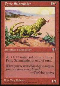 MTG [FR] MIR 187 SALAMANDRE PYRRIQUE (CREATURE : SALAMANDRE)