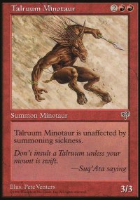 MTG [FR] MIR 196 MINOTAURE TALRU&Uacute;M (CREATURE : MINOTAURE ET BERSERKER)