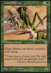 MTG [FR] MIR 218 MANTE GEANTE (CREATURE : INSECTE)