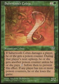 MTG [FR] MIR 238 COBRA A DENTS DE SABRE (CREATURE : SERPENT)