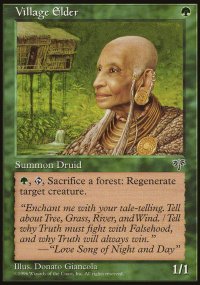 MTG [FR] MIR 251 ANCIEN DU VILLAGE (CREATURE : HUMAIN ET DRUIDE)