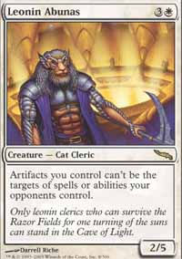 MTG [FR] MRD 008 ABUNAS LEONINS (CREATURE : CHAT ET CLERC)