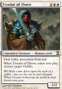 MTG [FR] TSP 044 TIVADAR DE THORN (CREATURE LEGENDAIRE : HUMAIN ET CHEVALIER)