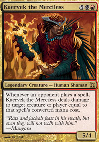 MTG [FR] TSP 242 K&AElig;RVEK L'IMPITOYABLE (CREATURE LEGENDAIRE : HUMAIN ET SHAMANE)
