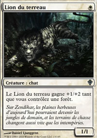 MTG [FR] WWK 013 LION DU TERREAU (CREATURE : CHAT)