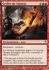 MTG [FR] WWK 075 GRIFFES DE VALAKUT (ENCHANTEMENT : AURA)