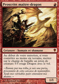 MTG [FR] WWK 081 PROSCRITE MAITRE-DRAGON (CREATURE : HUMAIN ET SHAMANE)
