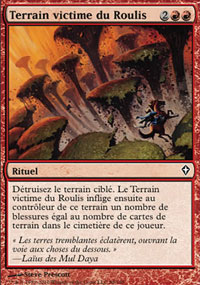 MTG [FR] WWK (FOIL) 088 TERRAIN VICTIME DU ROULIS (RITUEL)