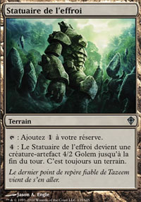 MTG [FR] WWK 135 STATUAIRE DE L'EFFROI (TERRAIN)