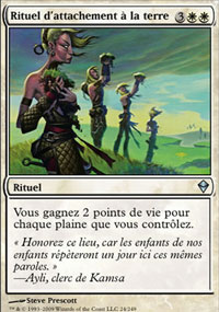 MTG [FR] ZEN 024 RITUEL D'ATTACHEMENT A LA TERRE (RITUEL)