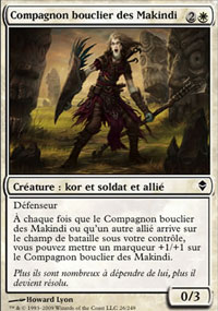 MTG [FR] ZEN 026 COMPAGNON BOUCLIER DES MAKINDI (CREATURE : KOR ET SOLDAT ET ALLIE)