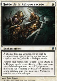 MTG [FR] ZEN 033 QUETE DE LA RELIQUE SACREE (ENCHANTEMENT)