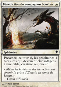 MTG [FR] ZEN 035 BENEDICTION DU COMPAGNON BOUCLIER (ÉPHEMERE)
