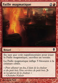 MTG [FR] ZEN 136 FAILLE MAGMATIQUE (RITUEL)