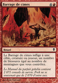 MTG [FR] ZEN 150 BARRAGE DE CIMES (RITUEL)