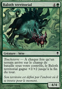 MTG [FR] ZEN 188 BALOTH TERRITORIAL (CREATURE : BETE)