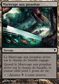 MTG [FR] ZEN 222 MARECAGE AUX PIRANHAS (TERRAIN)