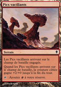 MTG [FR] ZEN 226 PICS VACILLANTS (TERRAIN)
