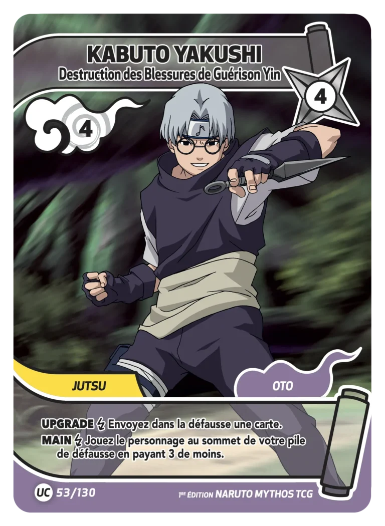 NAR ED1 [FR] W01 (FULL) 053 KABUTO YAKUSHI - DESTRUCTION DES BLESSURES DE GUERISON YIN (UNCO)