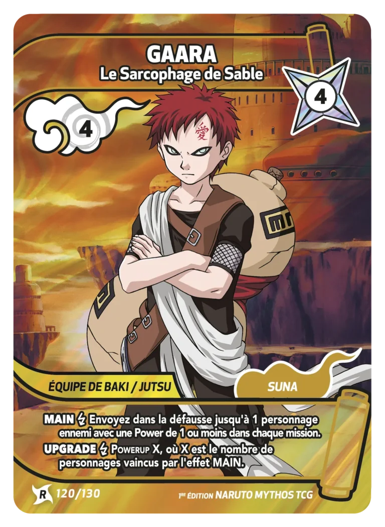NAR ED1 [FR] W01 (SET) 120 GAARA - LE SARCOPHAGE DE SABLE (RARE)
