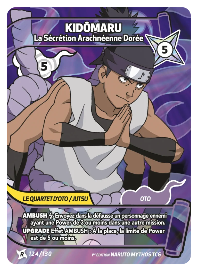 NAR ED1 [FR] W01 (SET) 124 KID&Ocirc;MARU - LA SECRETION ARACHNEENNE DOREE (RARE)